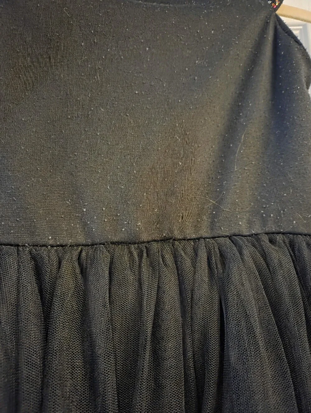Cat & jack black & colorful sequin dress xl 14/16 sleeveless tulle